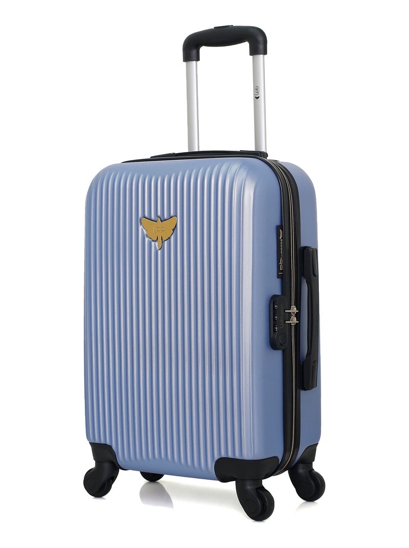 LPB LUGGAGE - Valise Cabine AGATA 55 cm 4 Roues Bleu - Kiabi