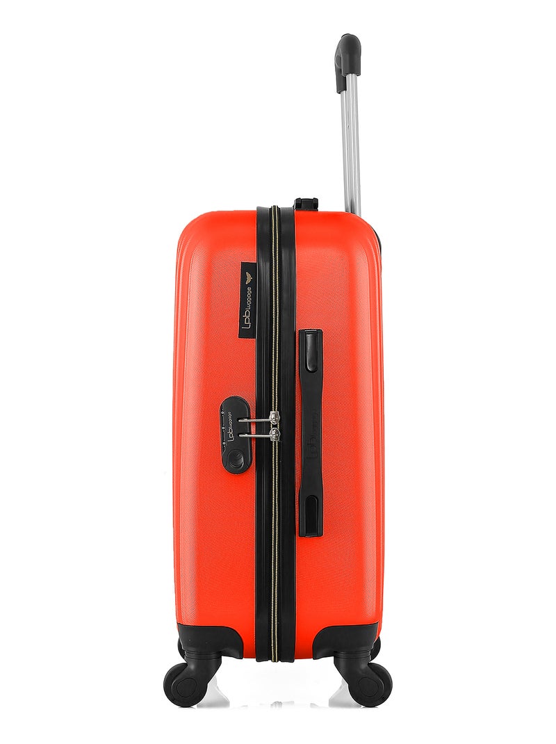 LPB LUGGAGE - Valise Cabine AGATA 55 cm 4 Roues Corail - Kiabi