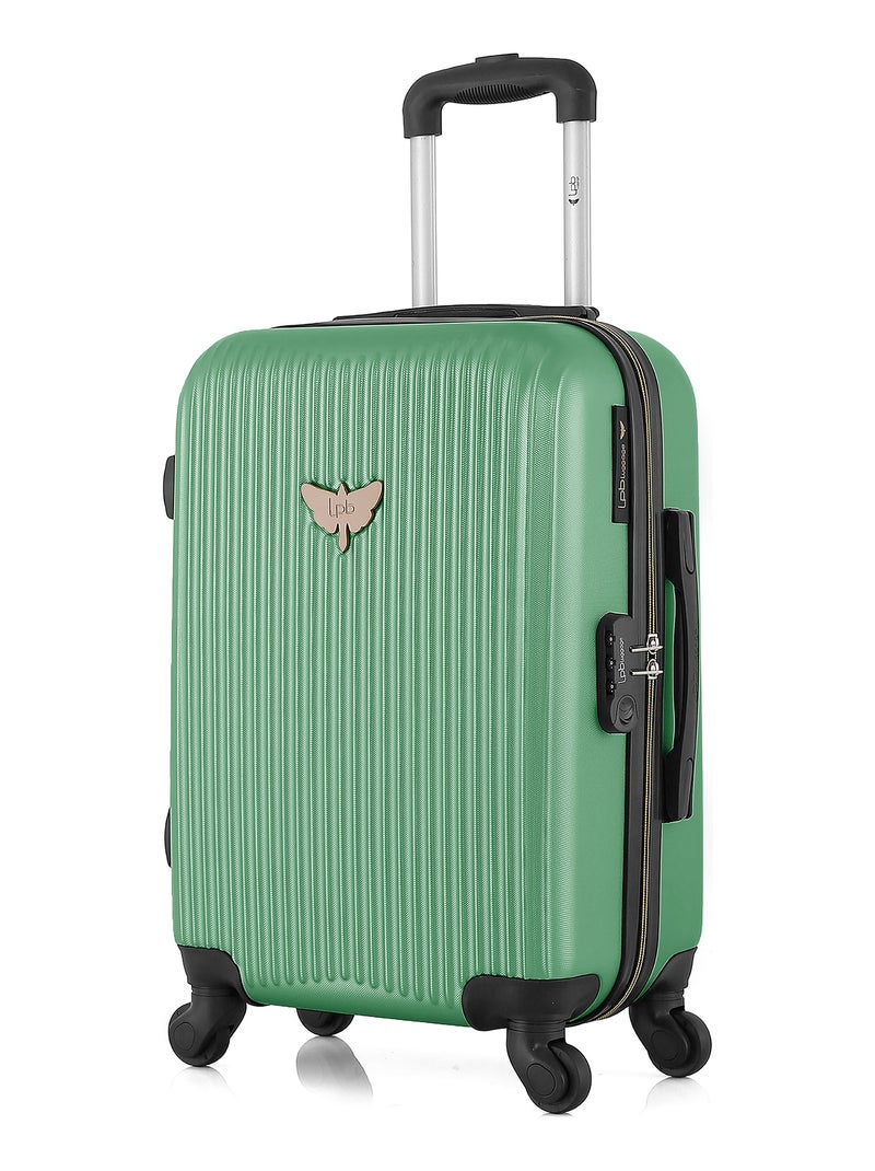 LPB LUGGAGE - Valise Cabine AGATA 55 cm 4 Roues Vert émeraude - Kiabi
