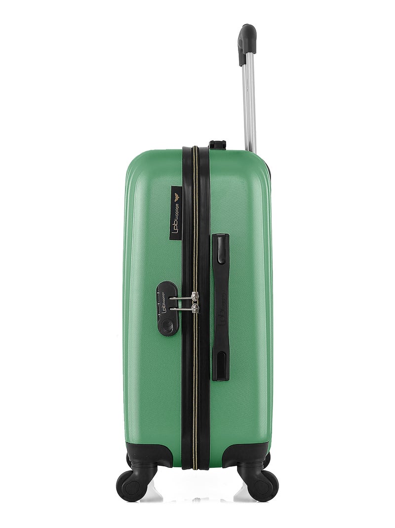 LPB LUGGAGE - Valise Cabine AGATA 55 cm 4 Roues Vert émeraude - Kiabi
