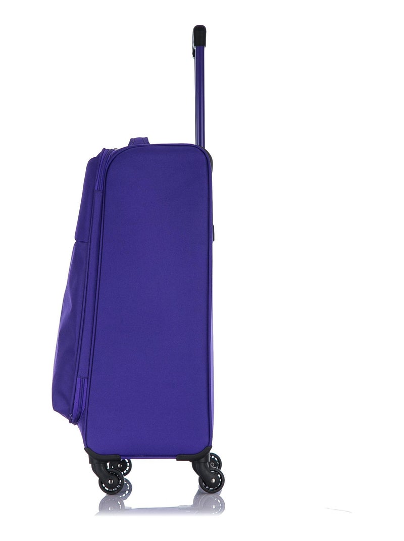 LPB LUGGAGE - Valise Cabine ANAIS 55 cm 4 Roues Violet - Kiabi