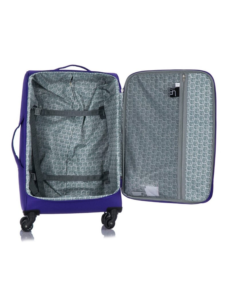 LPB LUGGAGE - Valise Cabine ANAIS 55 cm 4 Roues Violet - Kiabi