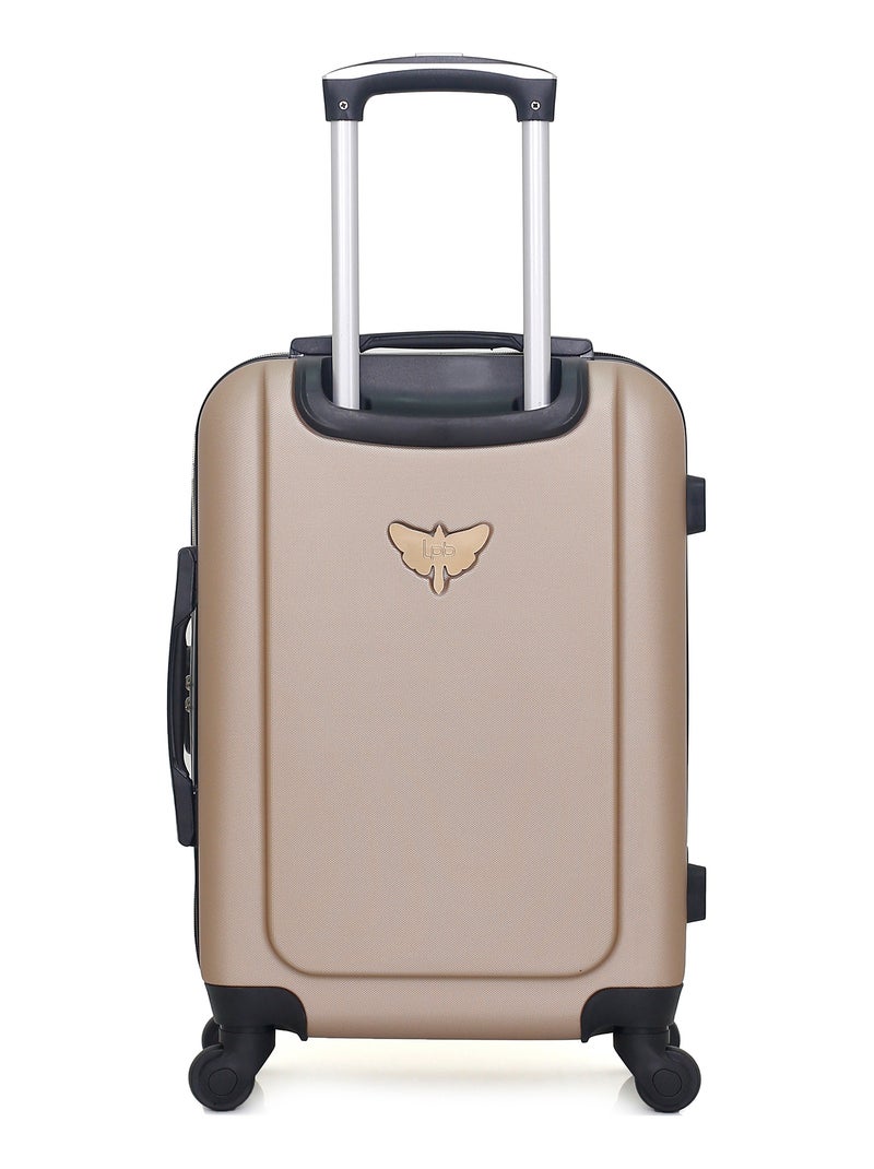 LPB LUGGAGE - Valise Cabine HAMBOURG 55 cm 4 Roues Beige - Kiabi