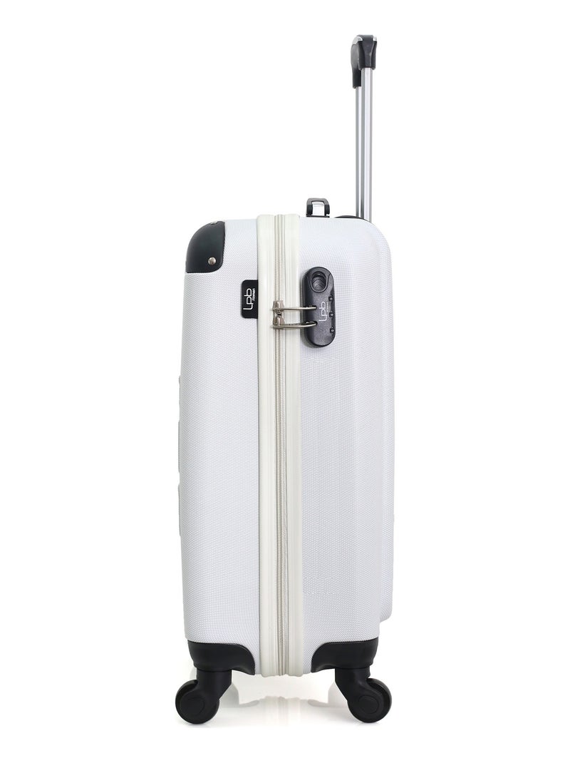 LPB LUGGAGE - Valise Cabine HAMBOURG 55 cm 4 Roues Blanc - Kiabi