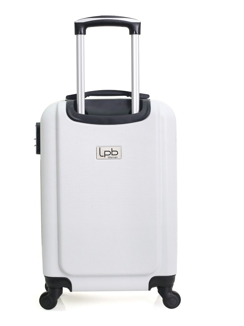 LPB LUGGAGE - Valise Cabine HAMBOURG 55 cm 4 Roues Blanc - Kiabi