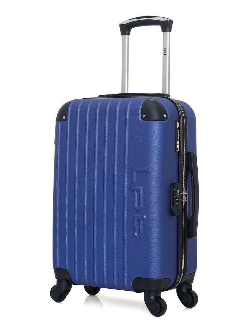 LPB LUGGAGE - Valise Cabine HAMBOURG 55 cm 4 Roues Bleu Bleu marine - Kiabi