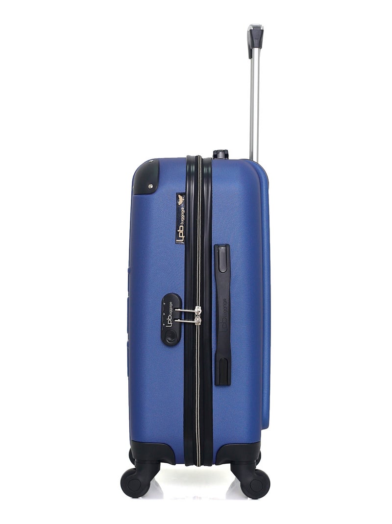 LPB LUGGAGE - Valise Cabine HAMBOURG 55 cm 4 Roues Bleu Bleu marine - Kiabi