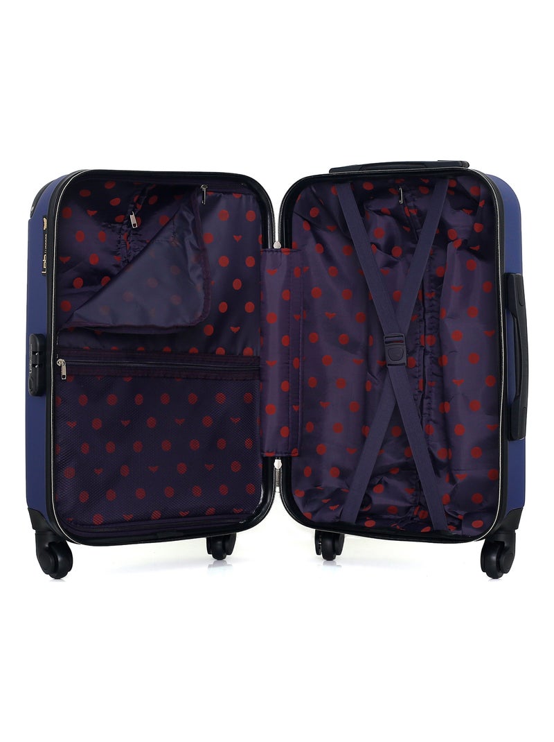 LPB LUGGAGE - Valise Cabine HAMBOURG 55 cm 4 Roues Bleu Bleu marine - Kiabi