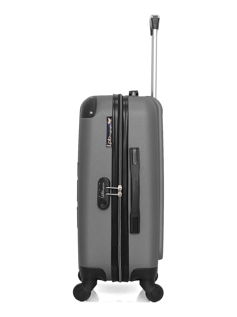 LPB LUGGAGE - Valise Cabine HAMBOURG 55 cm 4 Roues Gris foncé - Kiabi