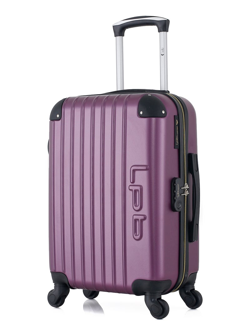 LPB LUGGAGE - Valise Cabine HAMBOURG 55 cm 4 Roues Prune - Kiabi