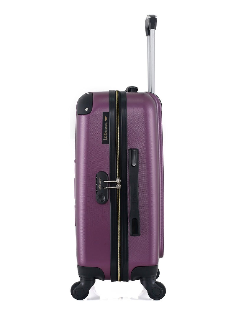 LPB LUGGAGE - Valise Cabine HAMBOURG 55 cm 4 Roues Prune - Kiabi