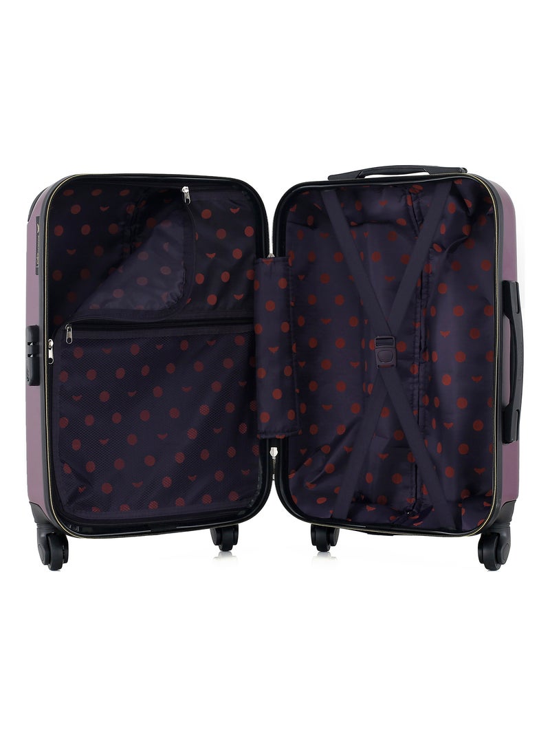 LPB LUGGAGE - Valise Cabine HAMBOURG 55 cm 4 Roues Prune - Kiabi
