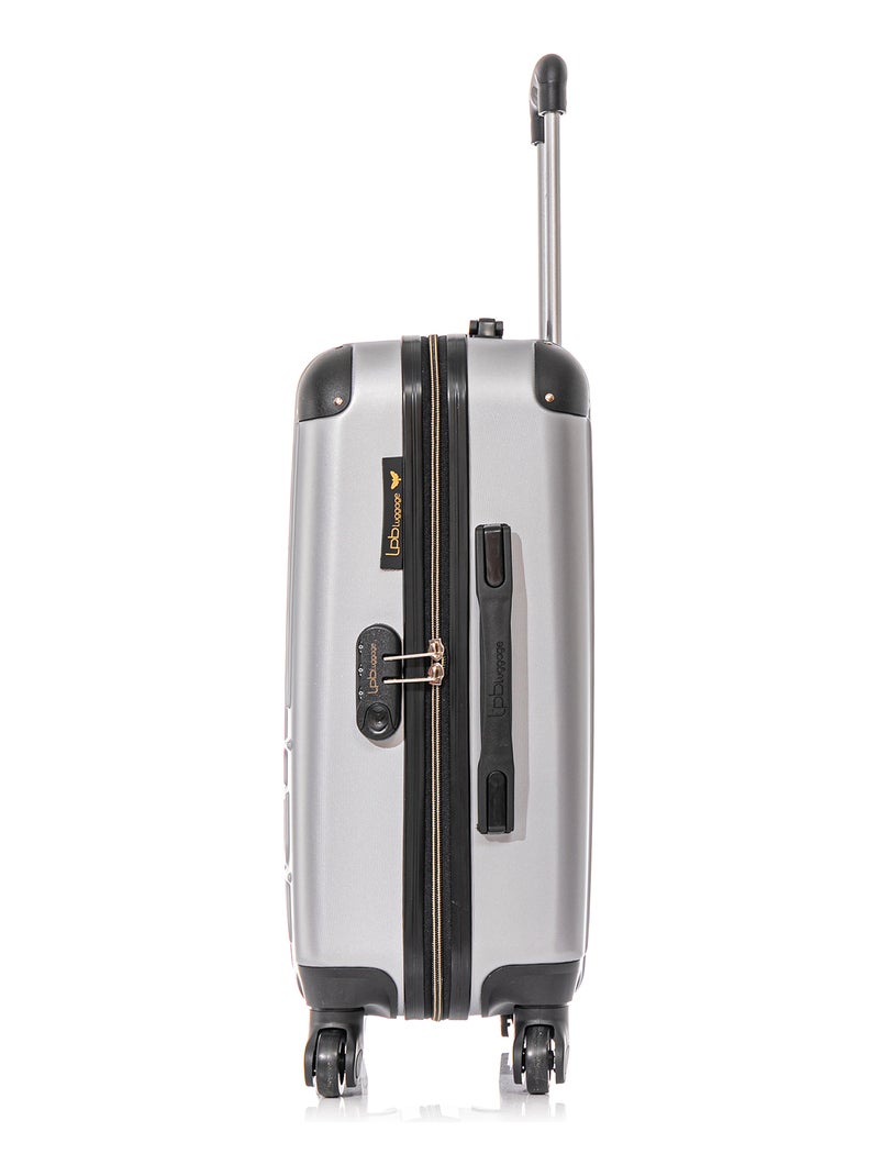 LPB LUGGAGE - Valise Cabine MARIANNE 55 cm 4 Roues Gris - Kiabi