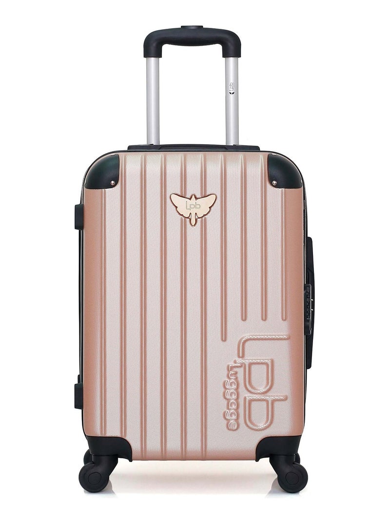 LPB LUGGAGE - Valise Cabine MARIANNE 55 cm 4 Roues Rose clair - Kiabi