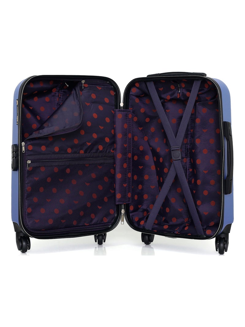 LPB LUGGAGE - Valise Cabine NAIS 55 cm 4 Roues Bleu - Kiabi