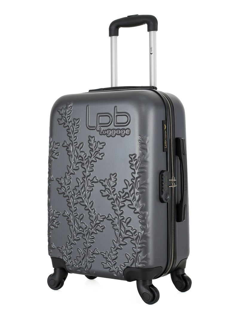 LPB LUGGAGE - Valise Cabine NAIS 55 cm 4 Roues Gris foncé - Kiabi