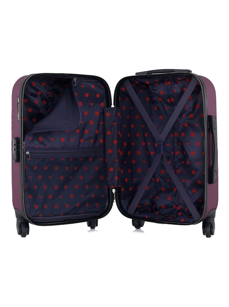 LPB LUGGAGE - Valise Cabine NAIS 55 cm 4 Roues Prune - Kiabi