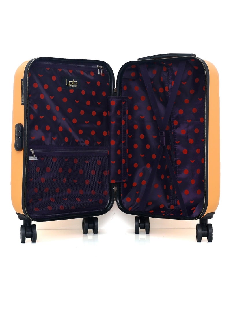 LPB LUGGAGE - Valise Cabine ROMANE 55 cm 4 Roues Abricot - Kiabi