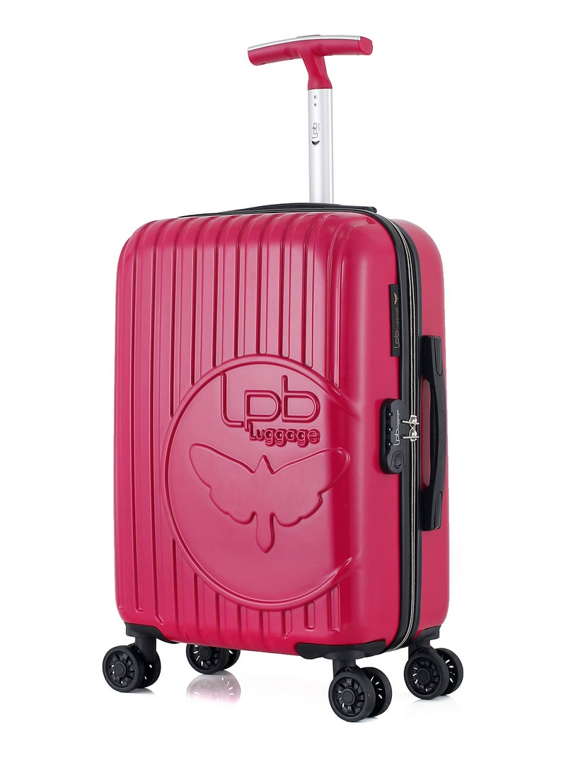 LPB LUGGAGE - Valise Cabine ROMANE 55 cm 4 Roues Rose fushia - Kiabi