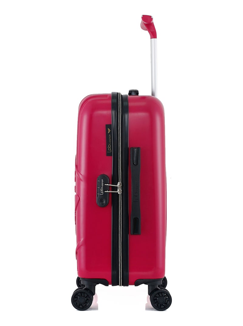 LPB LUGGAGE - Valise Cabine ROMANE 55 cm 4 Roues Rose fushia - Kiabi