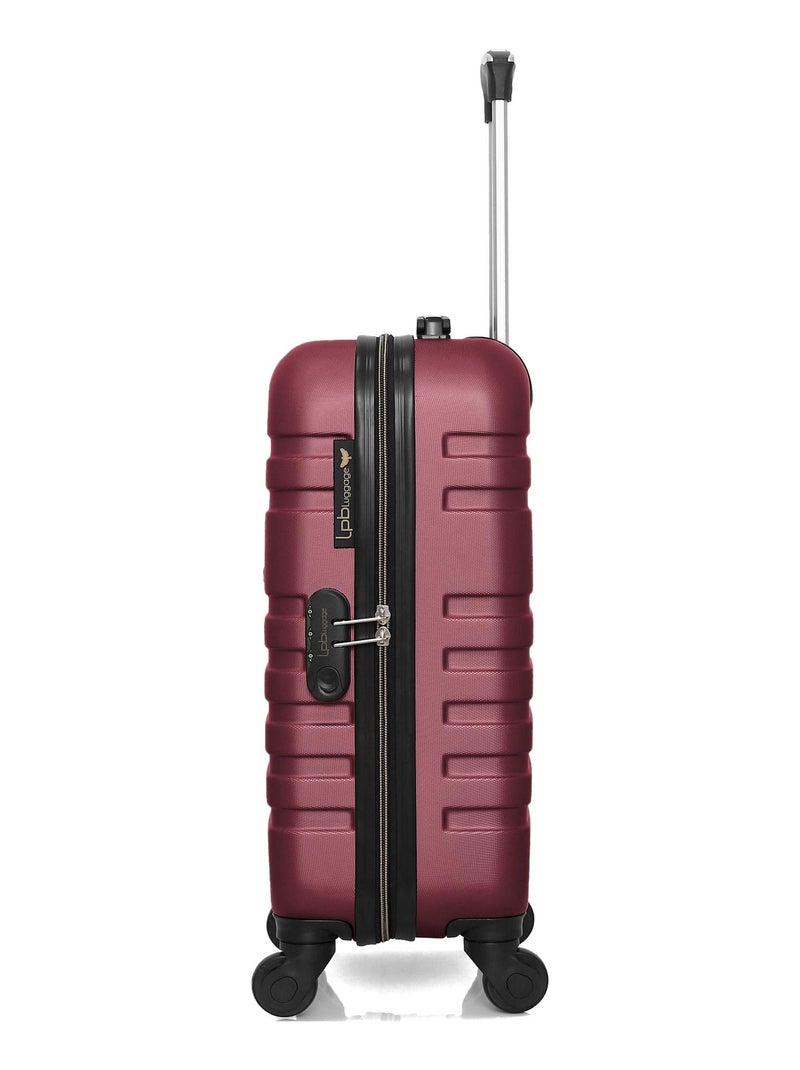 LPB LUGGAGE - Valise Cabine XS AURELIA-E 50 cm 4 Roues Bordeaux - Kiabi