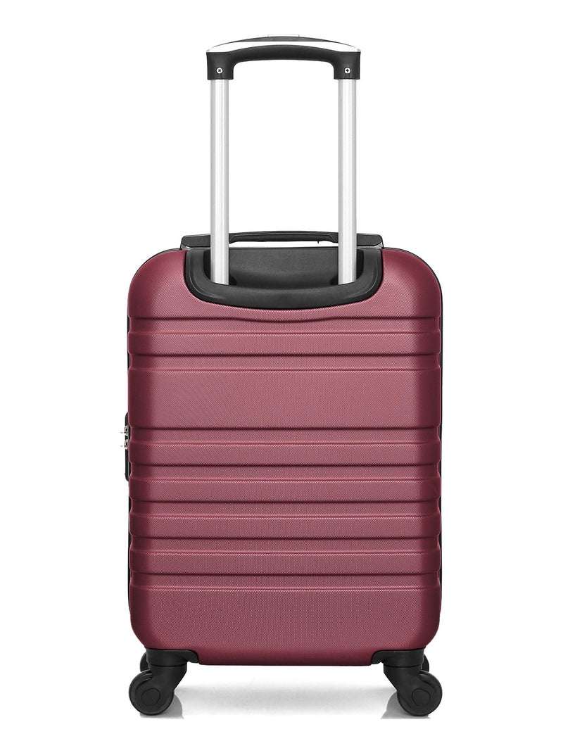 LPB LUGGAGE - Valise Cabine XS AURELIA-E 50 cm 4 Roues Bordeaux - Kiabi