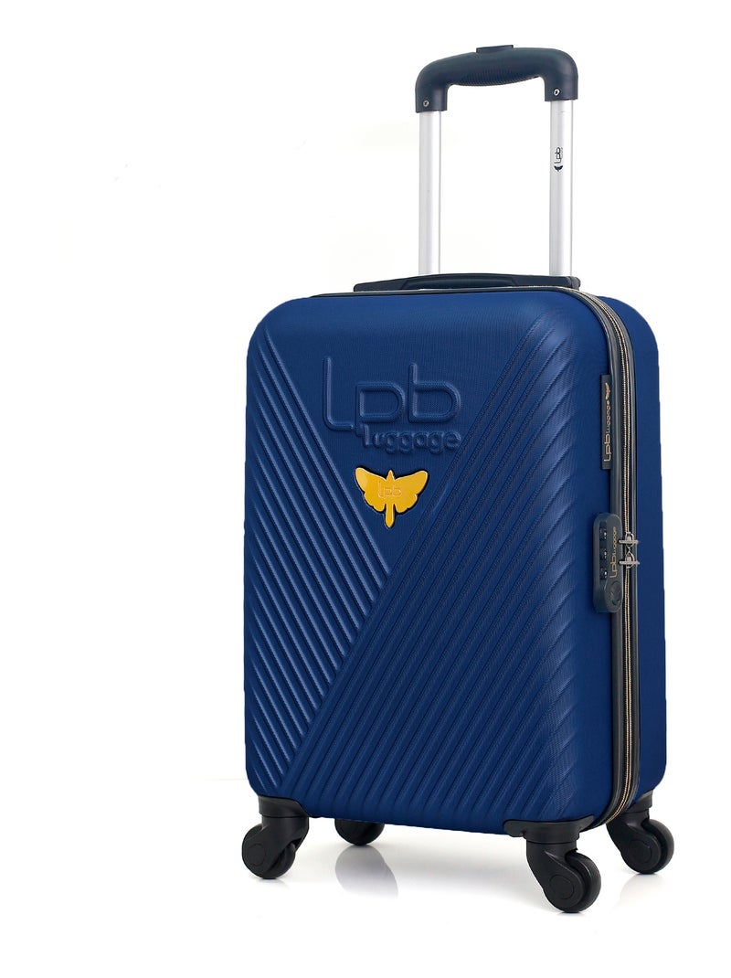 LPB LUGGAGE - Valise Cabine XS FANNY-E 50 cm 4 Roues Bleu Bleu marine - Kiabi