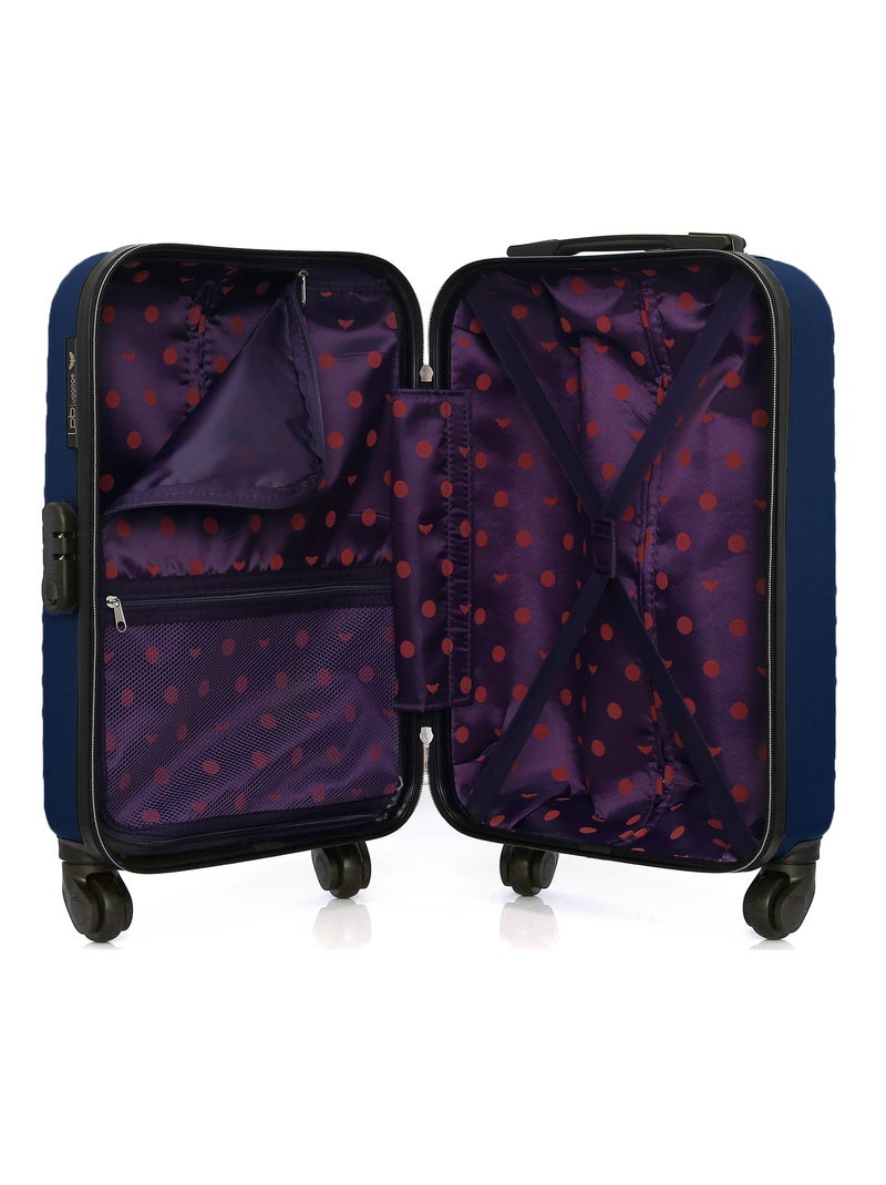 LPB LUGGAGE - Valise Cabine XS FANNY-E 50 cm 4 Roues Bleu Bleu marine - Kiabi