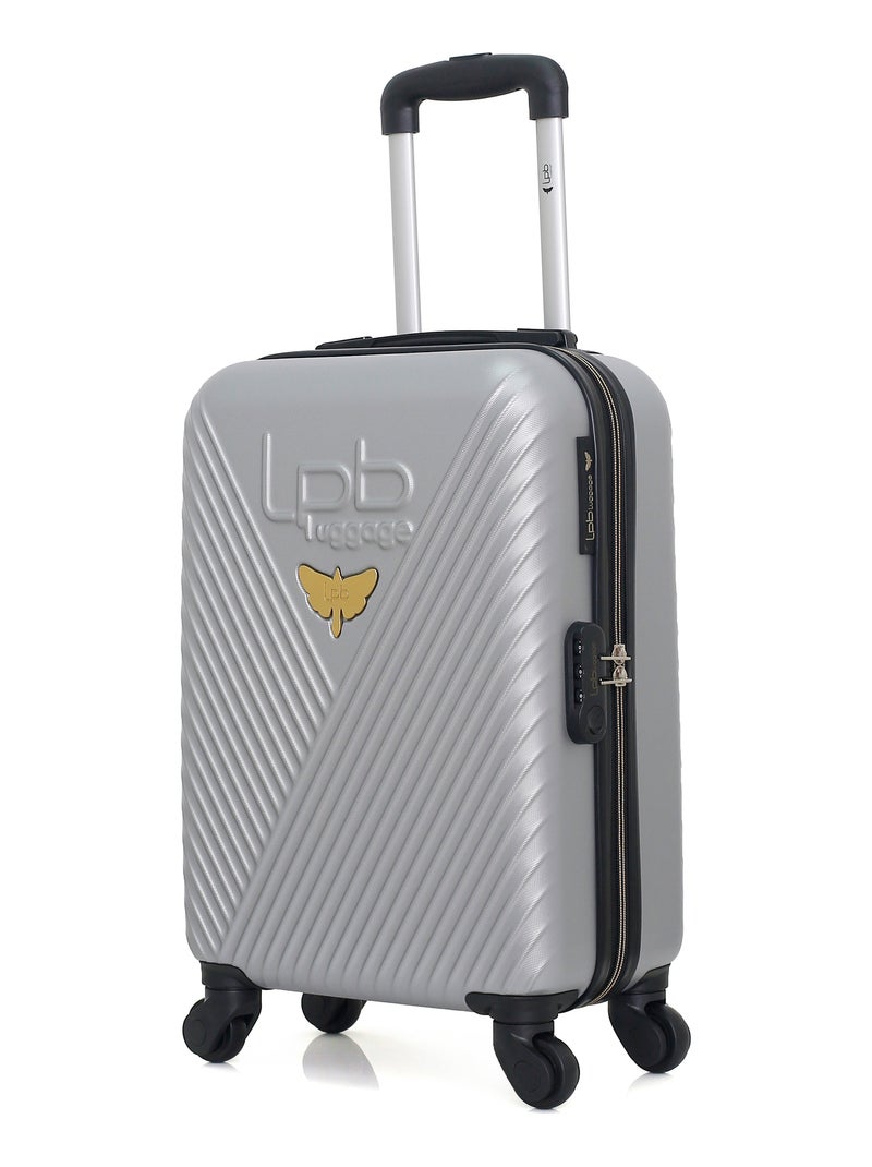 LPB LUGGAGE - Valise Cabine XS FANNY-E 50 cm 4 Roues Gris - Kiabi