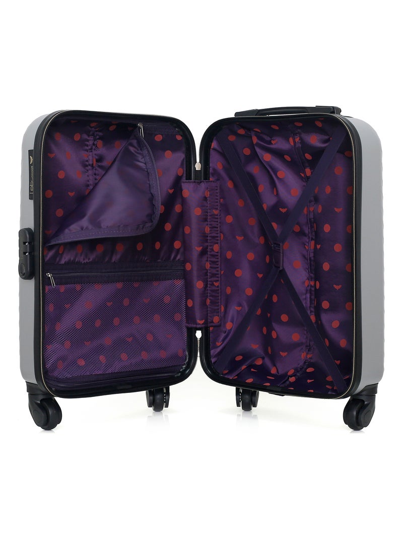 LPB LUGGAGE - Valise Cabine XS FANNY-E 50 cm 4 Roues Gris - Kiabi