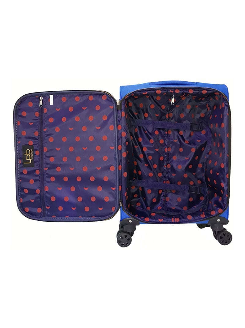 LPB LUGGAGE - Valise Cabine XS JOANNA-E 50 cm 4 Roues Bleu Bleu marine - Kiabi