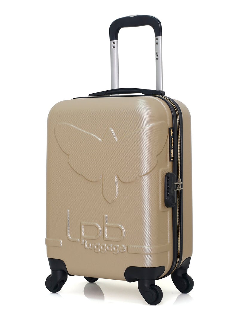 LPB LUGGAGE - Valise Cabine XS NORINE-E 50 cm 4 Roues Beige - Kiabi