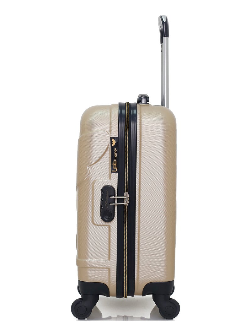 LPB LUGGAGE - Valise Cabine XS NORINE-E 50 cm 4 Roues Beige - Kiabi