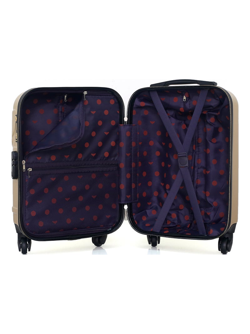 LPB LUGGAGE - Valise Cabine XS NORINE-E 50 cm 4 Roues Beige - Kiabi
