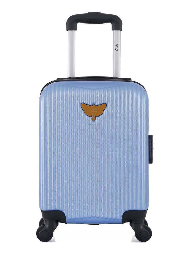LPB LUGGAGE - Valise Cabine XXS AGATA 46 cm 4 Roues Bleu clair - Kiabi