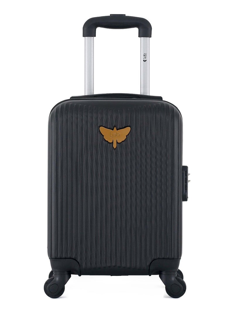 LPB LUGGAGE - Valise Cabine XXS AGATA 46 cm 4 Roues Noir - Kiabi