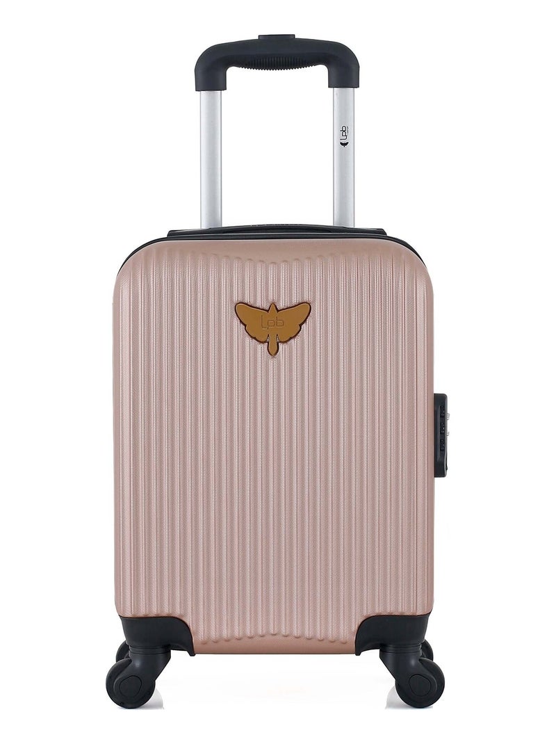 LPB LUGGAGE - Valise Cabine XXS AGATA 46 cm 4 Roues Rose clair - Kiabi
