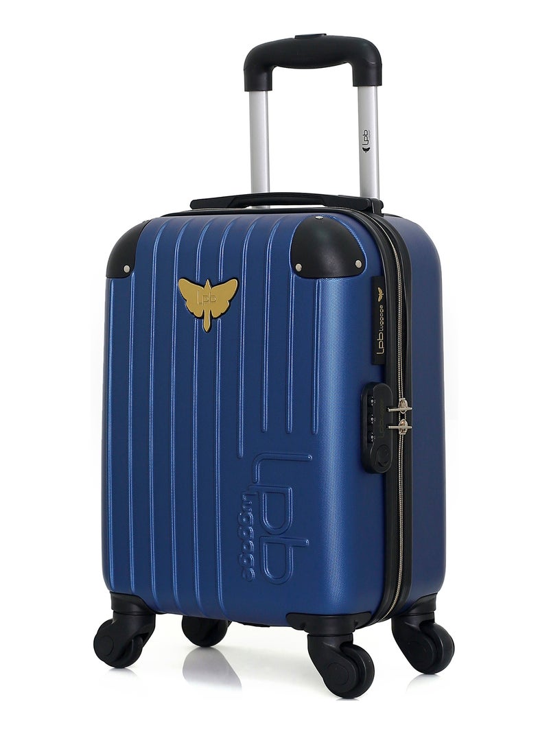 LPB LUGGAGE - Valise Cabine XXS MARIANNE 46 cm 4 Roues Bleu Bleu marine - Kiabi