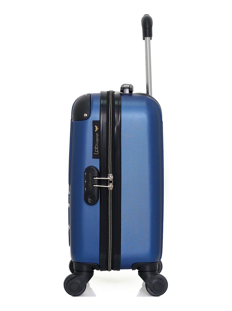 LPB LUGGAGE - Valise Cabine XXS MARIANNE 46 cm 4 Roues Bleu Bleu marine - Kiabi