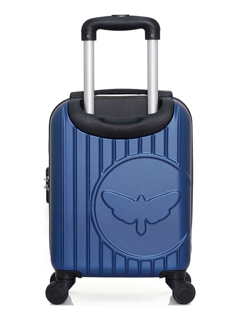 LPB LUGGAGE - Valise Cabine XXS MARIANNE 46 cm 4 Roues Bleu Bleu marine - Kiabi