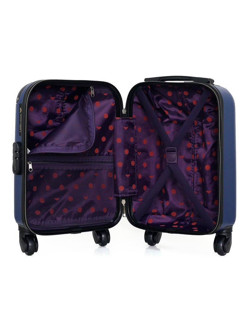 LPB LUGGAGE - Valise Cabine XXS MARIANNE 46 cm 4 Roues Bleu Bleu marine - Kiabi