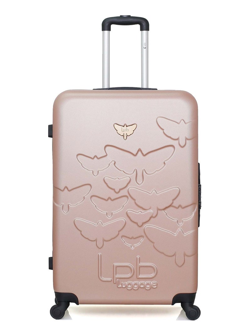 LPB LUGGAGE - Valise Grand Format AELYS 75 cm 4 Roues Rose clair - Kiabi
