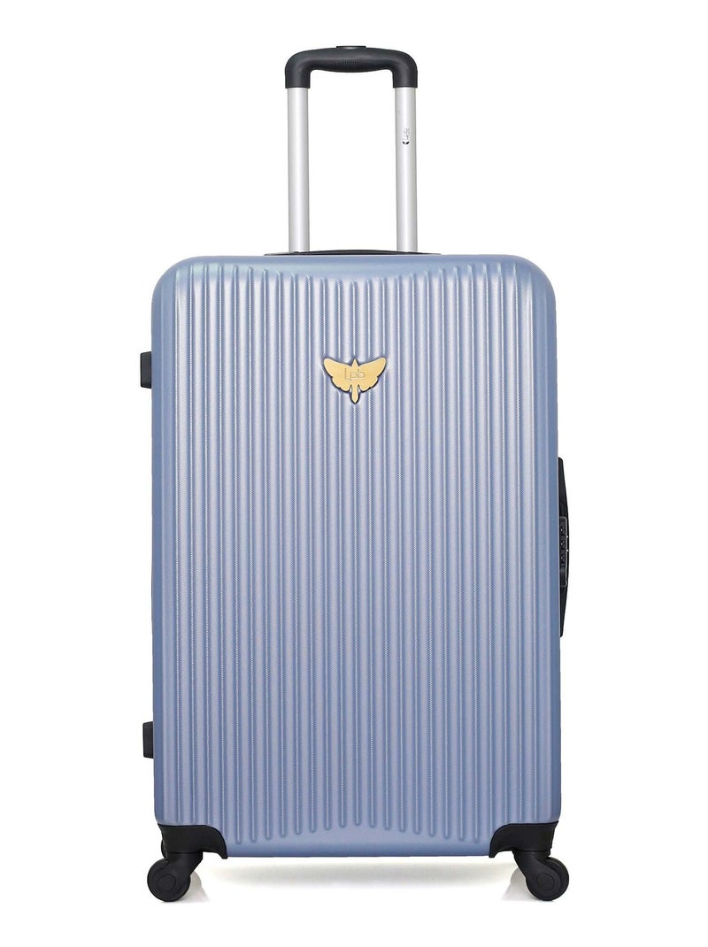 LPB LUGGAGE - Valise Grand Format AGATA 75 cm 4 Roues Bleu clair - Kiabi