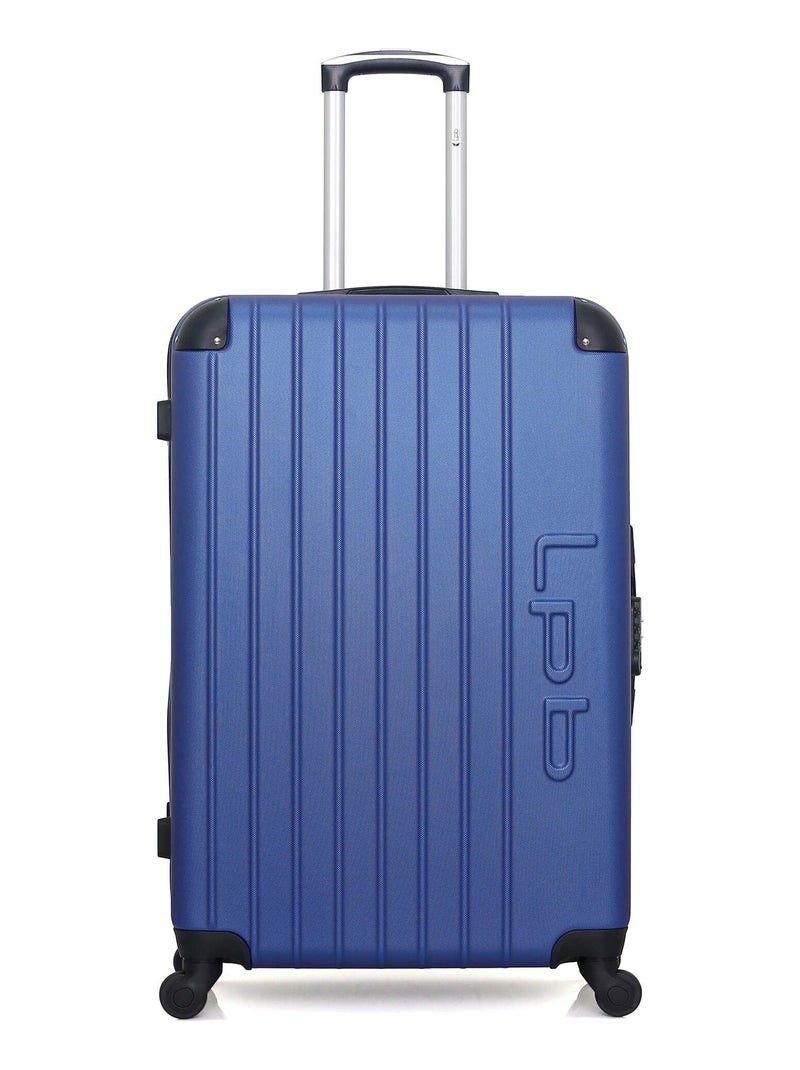 LPB LUGGAGE - Valise Grand Format HAMBOURG 75 cm 4 Roues Bleu marine - Kiabi