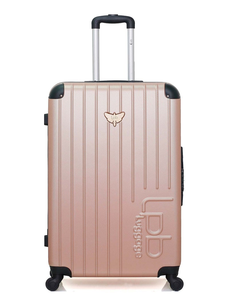 LPB LUGGAGE - Valise Grand Format MARIANNE 75 cm 4 Roues Rose clair - Kiabi