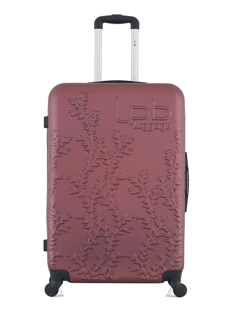 LPB LUGGAGE - Valise Grand Format NAIS 75 cm 4 Roues Bordeaux - Kiabi