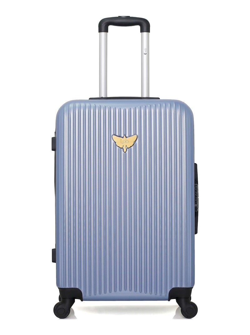 LPB LUGGAGE - Valise Weekend AGATA 65 cm 4 Roues Bleu clair - Kiabi