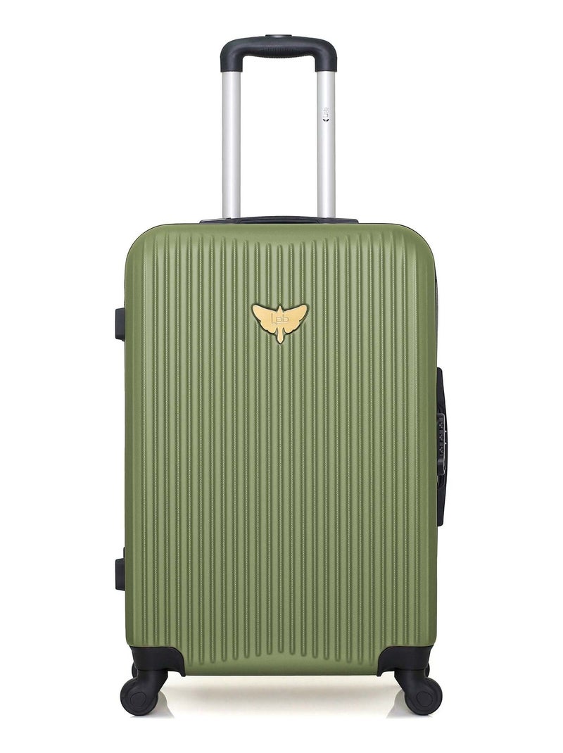 LPB LUGGAGE - Valise Weekend AGATA 65 cm 4 Roues Vert kaki - Kiabi