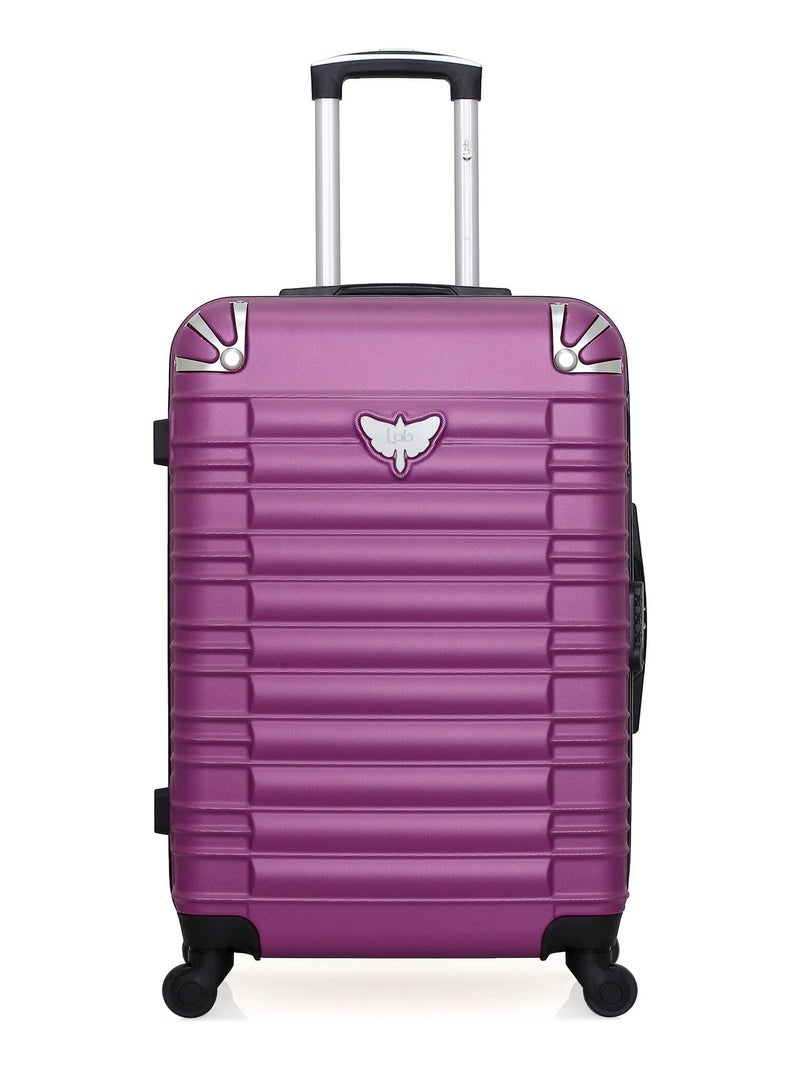 LPB LUGGAGE - Valise Weekend GIULIA 65 cm 4 Roues Violet prune - Kiabi