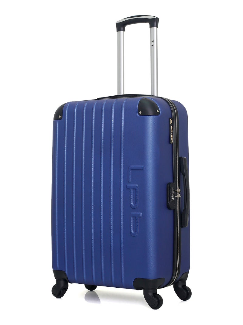 LPB LUGGAGE - Valise Weekend HAMBOURG 65 cm 4 Roues Bleu Bleu marine - Kiabi